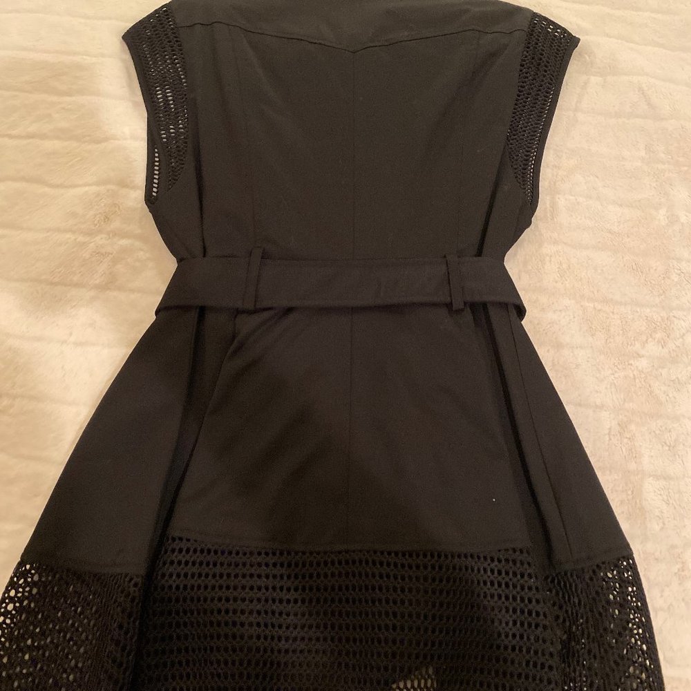 bebe black mesh trench vest - Picture 3 of 3